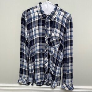 GAP Women’s Rayon Plaid Flannel M